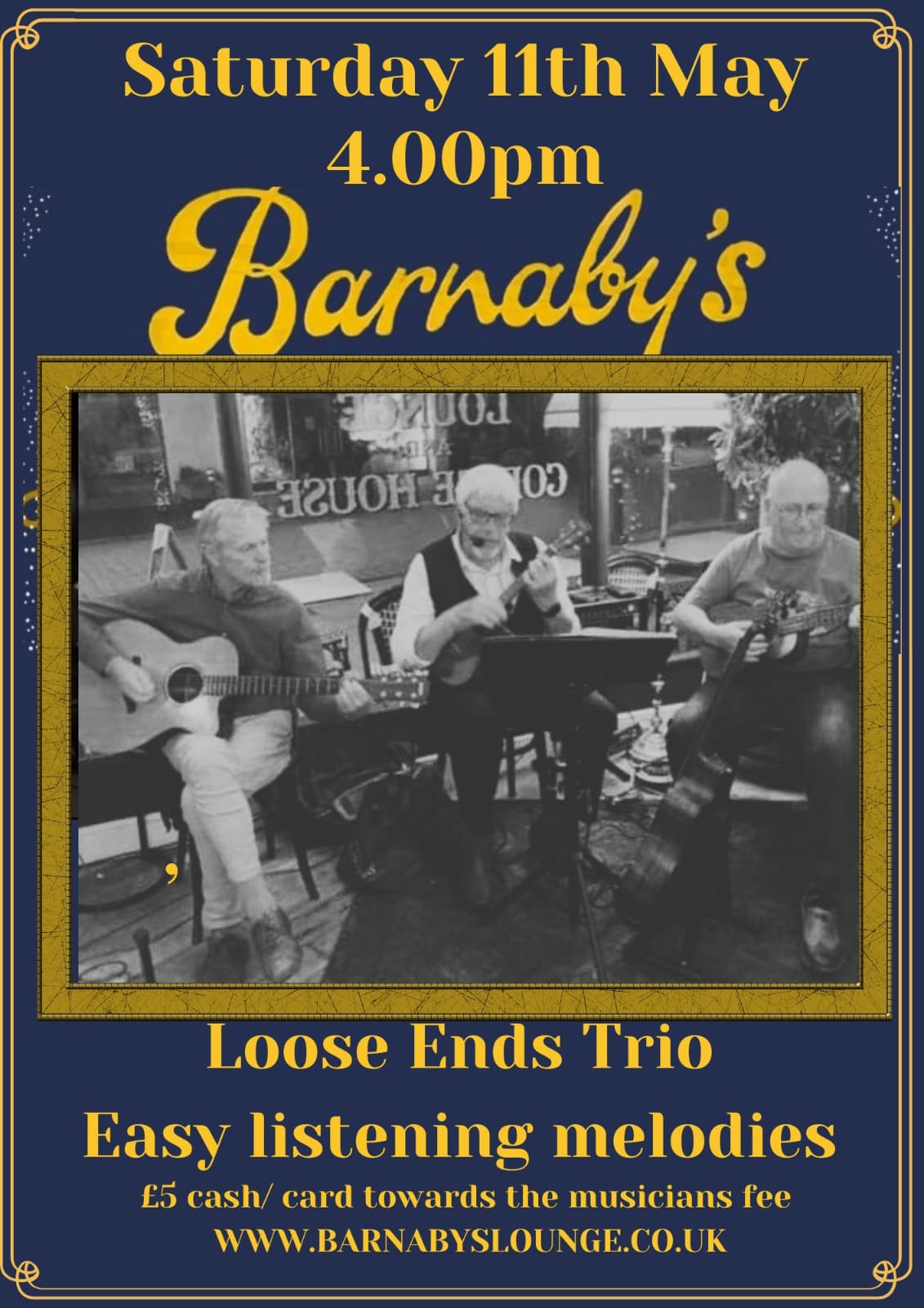Live music easy listening with Loose Ends Trio