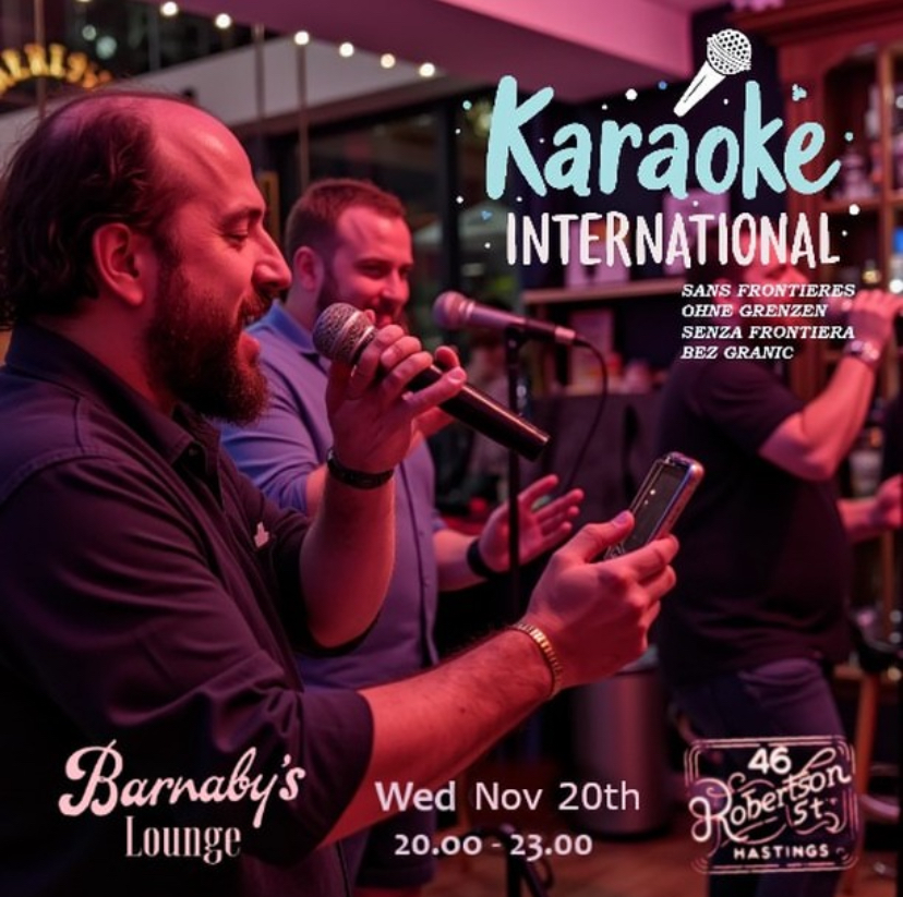 International Karaoke at Barnaby's Lounge with Dr Jules