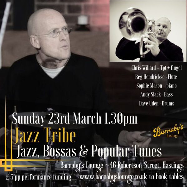 Jazz Tribe - Jazz, Bossas, Live Jazz Barnaby's Lounge Party Venue Hastings Sussex
