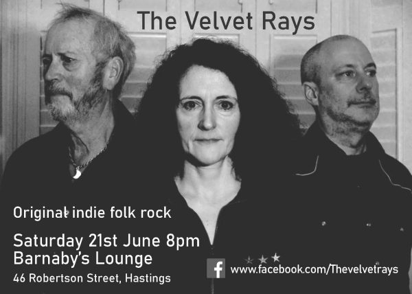 Velvet Rays 21 June Indie Folk Barnaby's lounge Live Music Cocktail Bar