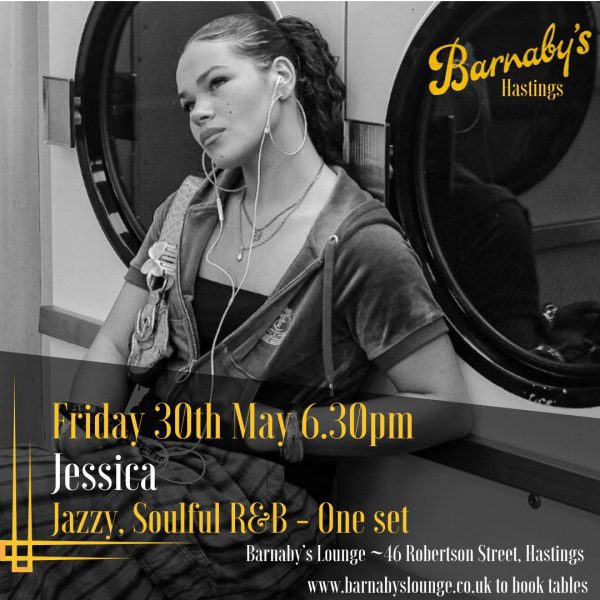 Jessica Soul RnB Vocalist Live Music Barnaby's Lounge Hastings