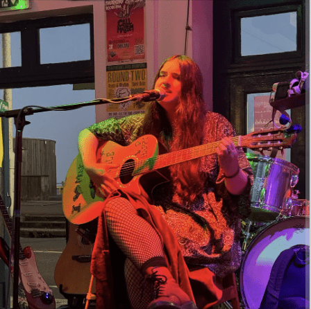 Clara Singer Songwriter Hastings Barnaby's Lounge Bossa Nova Set Sussex UK