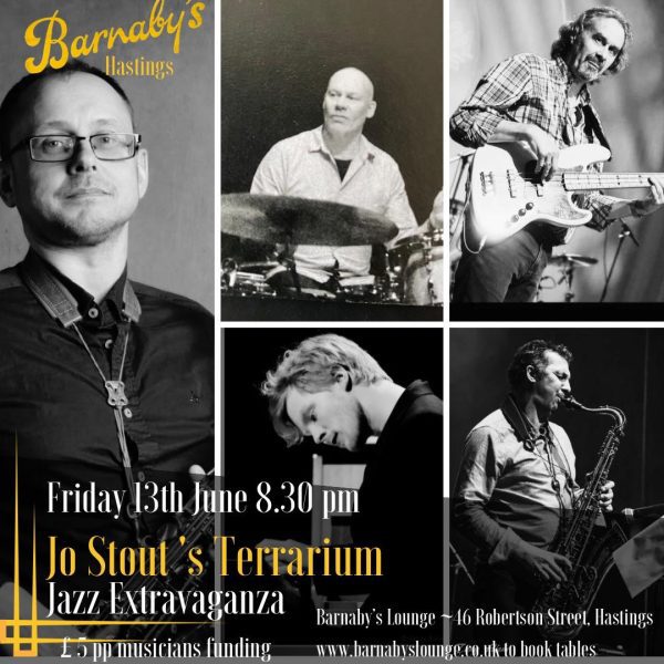 Terrarium Sextet Modern Jazz Ensemble Original Jazz Composition Barnaby's Lounge Hastings Sussex Cocktails Fine Wines Local Beer
