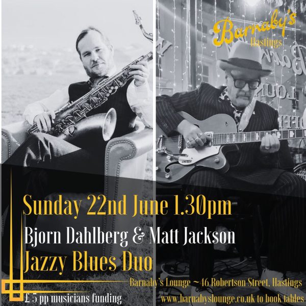 Bjorn Dahlberg Bluesy Jazz Barnaby's Lounge Jazz Club Hastings Sussex UK