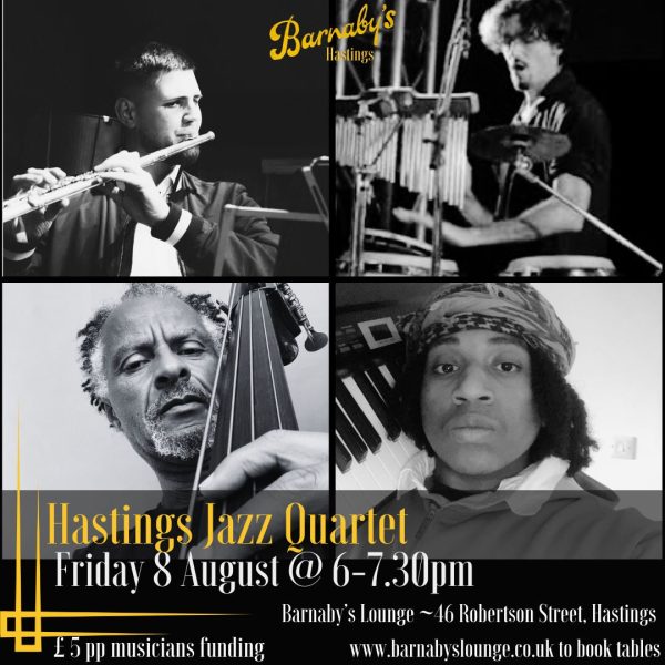 Kevin Mulitsa 8 August Hastings Jazz Quartet Plays Duke Ellington, Charlie Parker Miles