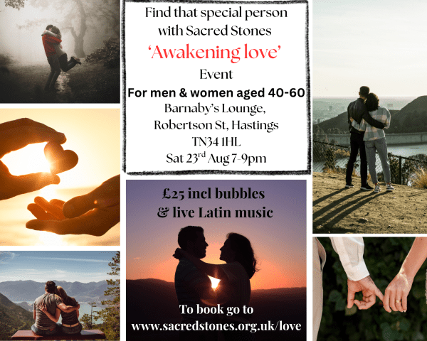 Spiritual Dating Sacred Stones Awakening Love Barnaby's Lounge Cocktail Bar Events Venue Party Venue Hastings Live Music Sussex UK Saturday 23 August