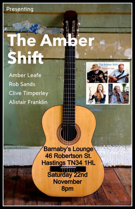 The Amber Shift World Maverick Music Barnaby's Lounge Hastings UK Live Events Music Cocktails Party Venue