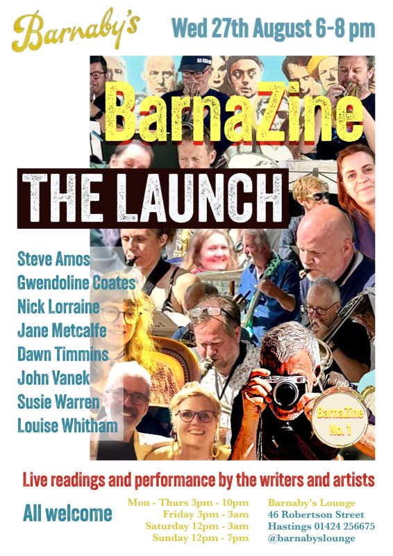 Barnazine Barnaby's Lounge Celebration of Artists, Writers and Musicians Creative Event Space Cocktail Bar Parties