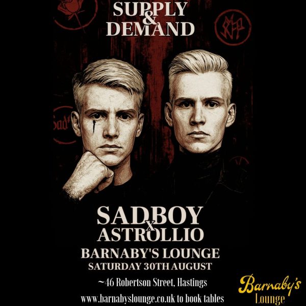 Astrollio Sad Boy Mostly originals - mix of Adele, Billy Eilish + Ed Sheeran Barnabys Lounge Hastings Live Music East Sussex UK Award-winning Cocktail Bar