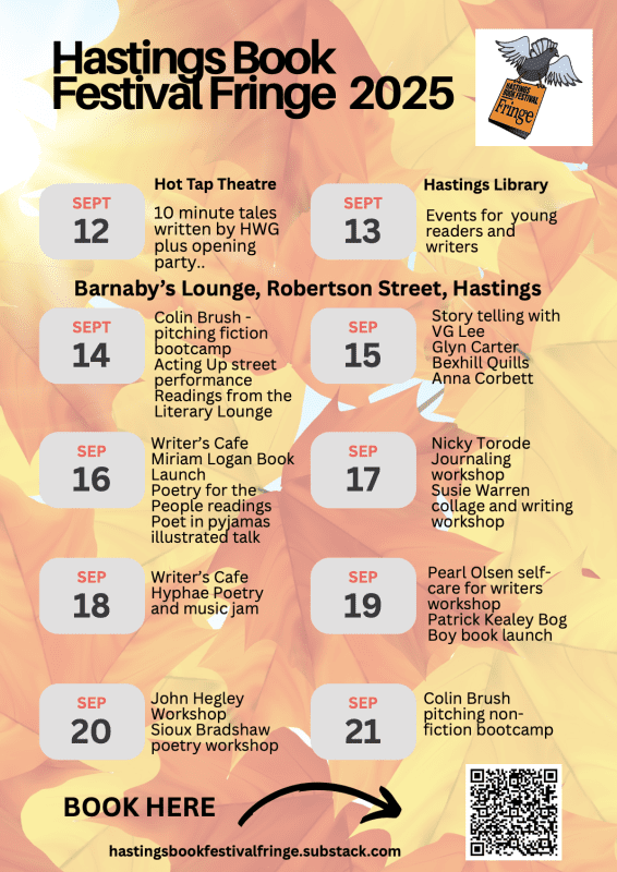 Barnaby's Lounge Hastings Book Festival Fringe September 2025 Literary Events