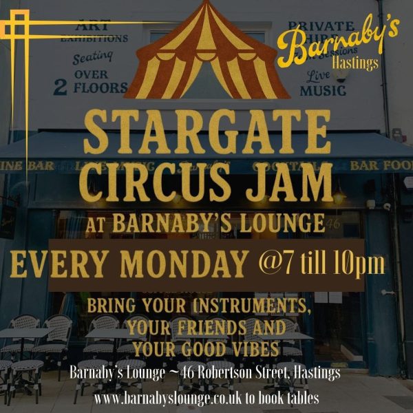 Jam Session Acoustic Pop Event Barnabys Lounge Live Music Hastings Sussex Cocktail Bar Bistro Food