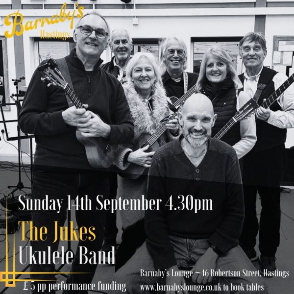 The Jukes Ukelele Band Barnaby's lounge Hastings Live Music Live Events Cocktail Bar