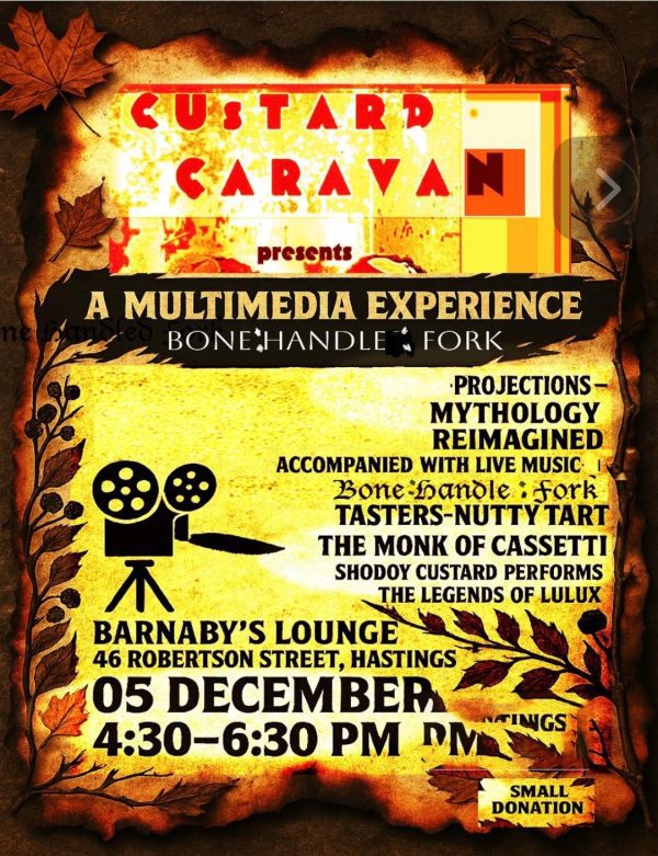 CUSTARD CARAVAN Live Music Barnaby's Lounge Variety Show Award Winning Cocktail Bar Events Sussex Head Chef Burgers Pasta