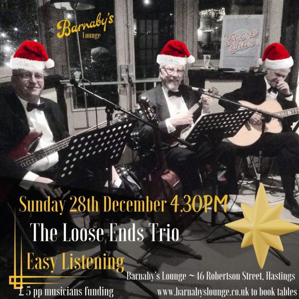 Loose Ends Trio Hastings Barnabys Lounge Live Music Bar Easy Listening Cocktails Parties Venue East Sussex UK