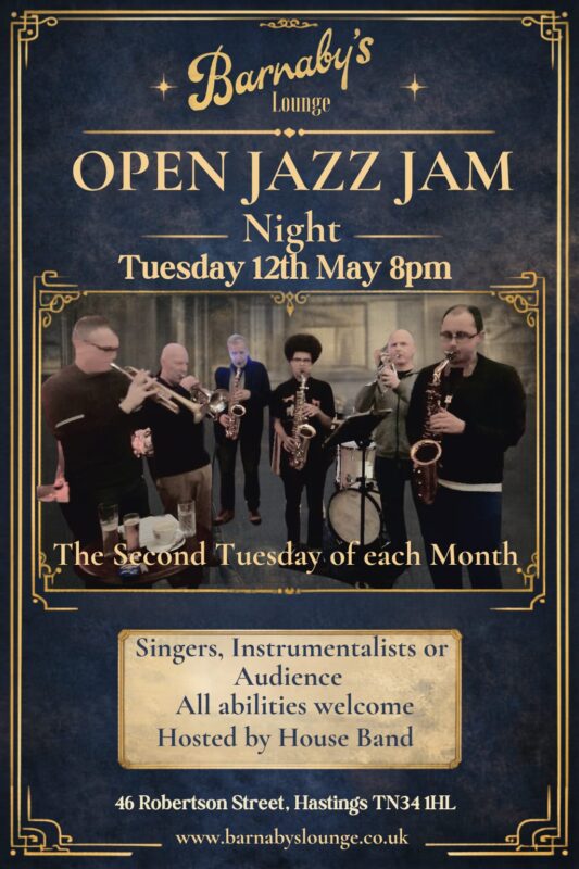 Jazz Jam Session Barnaby's lounge Jazz Club Hastings Cocktail Venue Live Events
