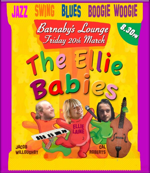Ellie Babies Trio - Live Jazz Barnaby's Lounge hastings Cocktail Events Bar