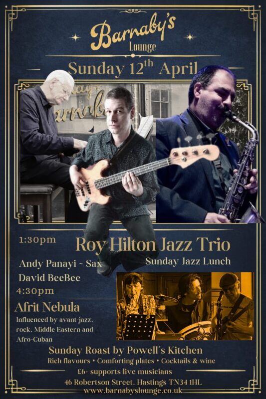 Roy Hilton Jazz Piano Jazz Vocals Barnaby's Lounge Jazz Club Hastings Sussex UK, live music near me, what's on today in Hastings, live music