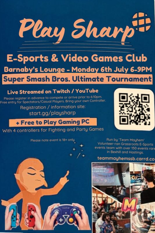 Play Sharp Esports & Video Games Club Super Smash Bros Ultimate Tournament