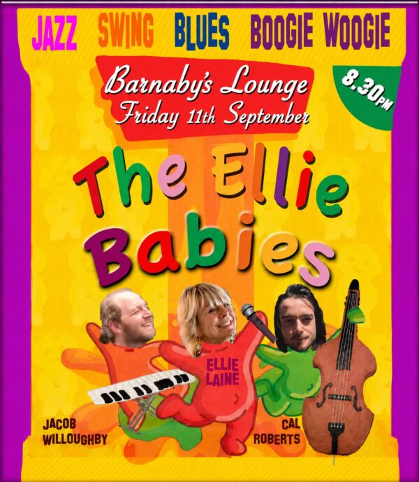 Ellie Babies Trio - Live Jazz Barnaby's Lounge hastings Cocktail Events Bar