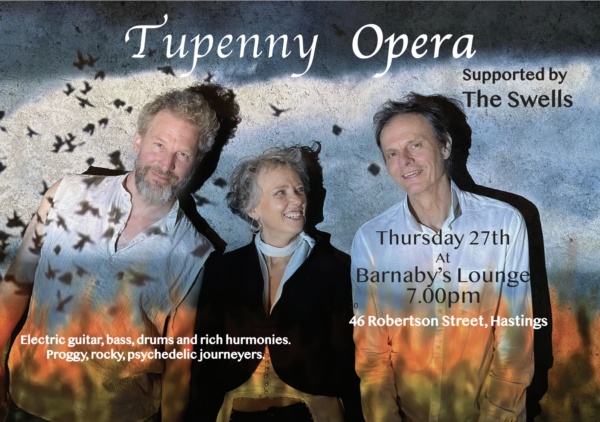 Tupenny Opera Supported by local Hastings Band The Swells, live at Barnaby's Lounge Music Venue in Hastings Sussex. Powell's Kitchen Serving Food From 5pm
