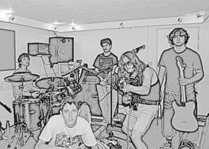 The Swells, local young Hastings Band performing at Barnabys Lounge, Hastings Sussex, UK. 